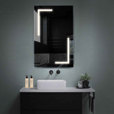 Specchio LED Verticale | Controllo tramite interruttore a muro | Luce bianca neutra - Reyze Serie Salono Modello 3